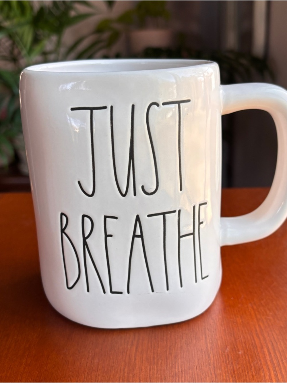 Rae Dunn ‘JUST BREATHE’ Coffee Mug
